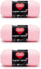 Picture of Red Heart Super Saver Baby Pink Yarn - 3 Pack of 198g/7oz - Acrylic - 4 Medium (Worsted) - 364 Yards - Knitting/Crochet