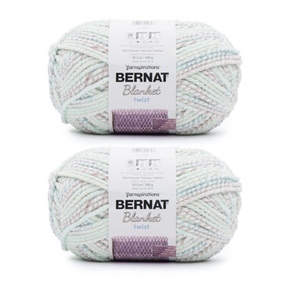 Picture of Bernat Blanket Twist Beachcomber Yarn - 2 Pack of 300g/10.5oz - Polyester - 6 Super Bulky - 220 Yards - Knitting/Crochet