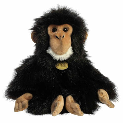 Picture of Aurora® Adorable Miyoni® Chimpanzee Stuffed Animal - Lifelike Detail - Cherished Companionship - Black 9.5 Inches