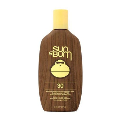 Picture of Sun Bum Original SPF 30 Sunscreen Lotion | Vegan and Hawaii 104 Reef Act Compliant (Octinoxate & Oxybenzone Free) Broad Spectrum Moisturizing UVA/UVB Sunscreen with Vitamin E | 8 oz