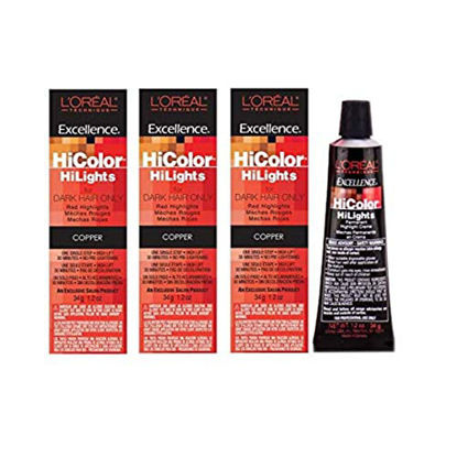 Picture of Loreal Excel Hicolor Hilights Copper 1.2oz (3 Pack)