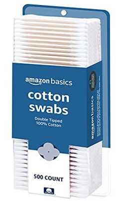Picture of Amazon Basics Cotton Swabs, 500 Count (Previously Solimo)