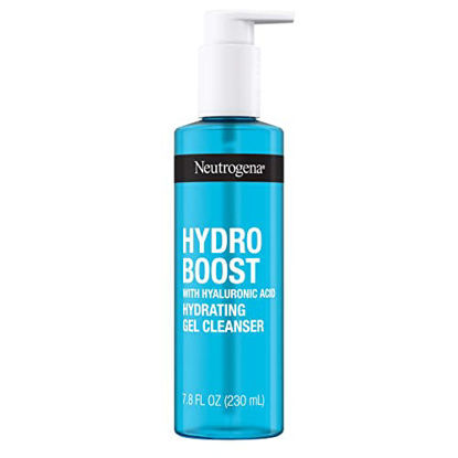 Picture of Neutrogena Hydro Boost Lightweight Hydrating Facial Gel Cleanser, Gentle Face Wash & Makeup Remover with Hyaluronic Acid, Hypoallergenic & Paraben-Free, 7.8 fl. oz