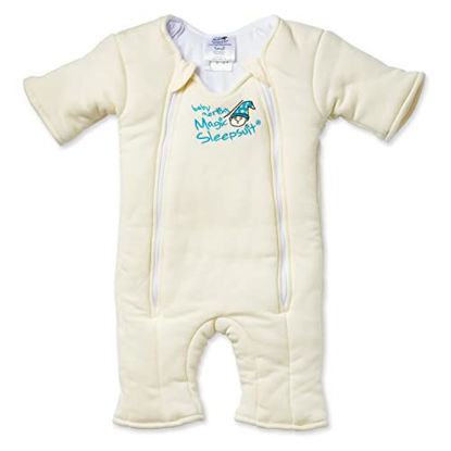 Picture of Baby Merlin's Magic Sleepsuit - 100% Cotton Baby Transition Swaddle - Baby Sleep Suit - Cream - 3-6 Months