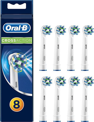Picture of Oral-B EB50/8 Crossaction Toothbrush Heads, White, 8 Refills