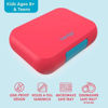 Picture of Bentgo® Pop - Bento-Style Lunch Box for Kids 8+ and Teens - Holds 5 Cups of Food with Removable Divider for 3-4 Compartments - Leak-Proof, Microwave/Dishwasher Safe, BPA-Free (Flame Red/Turquoise)