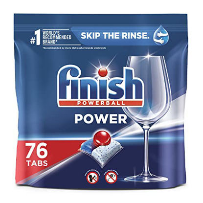 Picture of Finish Power - 76ct - Dishwasher Detergent - Powerball - Dishwashing Tablets - Dish Tabs