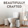 Picture of BROOKSTONE, Trending Black Toilet Paper Holder, Freestanding Bathroom Tissue Organizer, Minimalistic Storage Solution, Modern & Stylish Design [Holds MEGA Rolls]