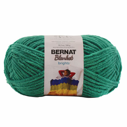 Picture of Bernat Blanket Brights Yarn (300g/10.5 oz), GoGo Green