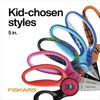 Picture of Fiskars 5" Blunt-Tip Scissors for Kids 4-7 - Scissors for School or Crafting - Back to School Supplies - Red