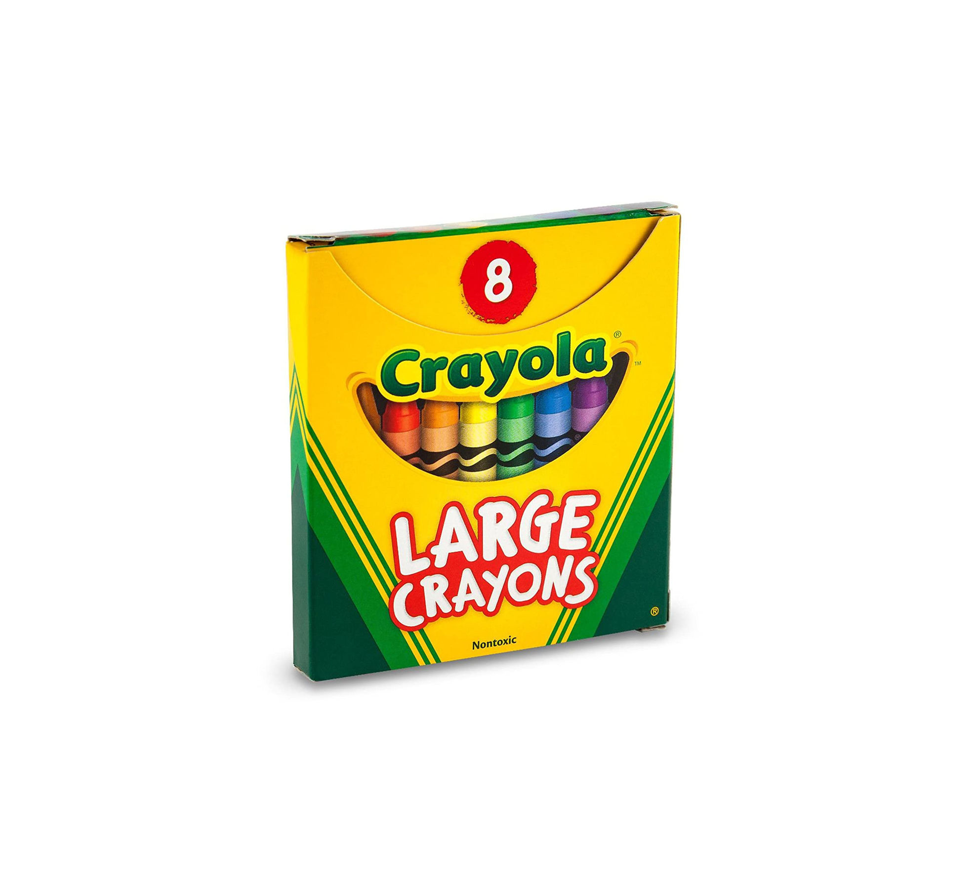 GetUSCart Crayola Large Crayons Assorted (8 Count), Giant Crayons