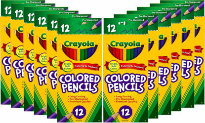 Picture of Crayola Colored Pencils Bulk, Kids School Supplies For Teachers, 12 Packs with 12 Colors [Amazon Exclusive]