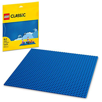 Picture of LEGO Classic Blue Baseplate 11025 Building Toy Set for Preschool Kids, Boys, and Girls Ages 4+ (1 Pieces)