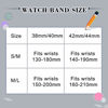 Picture of [Pack 4] Compatible with Apple Watch Bands 40mm 38mm for Women Men, Soft Silicone Bands Compatible with iWatch Series 6 5 4 3 2 1 & SE (Rose Gold/Silver/Black/Wine red, 38mm/40mm-M/L)