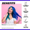 Picture of Lime Crime Unicorn Hair Dye Full Coverage, Mystic (Electric Blue) - Vegan and Cruelty Free Semi-Permanent Hair Color Conditions & Moisturizes - Temporary Blue Hair Dye With Sugary Citrus Vanilla Scent