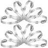 Picture of TICONN 12PCS Hose Clamp Set - 5''-6'' 304 Stainless Steel Worm Gear Hose Clamps for Pipe, Intercooler, Plumbing, Tube and Fuel Line