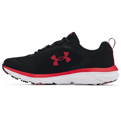Picture of Under Armour mens Charged Assert 9 Marble Running Shoe, Black(001 Red, 12 US