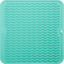 Picture of MicoYang Silicone Dish Drying Mat for Multiple Usage,Easy clean,Eco-friendly,Heat-resistant Silicone Mat for Kitchen Counter or Sink,Refrigerator or Drawer liner Mint M 12 inches x 12 inches
