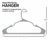 Picture of Utopia Home Clothes Hangers 20 Pack - Plastic Hangers Space Saving - Durable Coat Hanger with Shoulder Grooves (Grey)