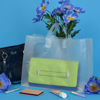 Picture of Prime Line Packaging - 16x6x12 Inch 100 Pack Plastic Bags with Handles, Shopping Bags for Small Business, Large Clear Frosted White in Bulk for Boutiques, Retail Stores, Merchandise & Gifts