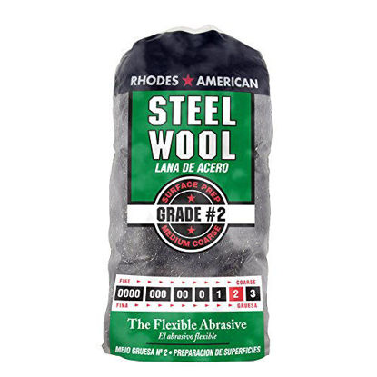 Picture of Steel Wool, 12 pad, Medium Coarse Grade #2, Rhodes American, Surface Preparation