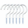 Picture of 12 Pack Vinyl Coated Ceiling Hooks,Screw-in Mug Hooks,Multi-Function Wall Hooks Kitchen Hooks Cup Hooks for Indoors Outdoors (White, 1-1/4 Inch)