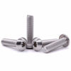 Picture of 1/4-20 x 1/2" Button Head Socket Cap Bolts Screws, 304 Stainless Steel 18-8, Allen Hex Drive, Bright Finish, Fully Machine Thread, Pack of 30
