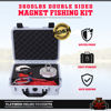 Picture of 3600LBs Magnet Fishing Kit - A Complete Double Sided Magnet Fishing Kit with Case Includes Strong Neodymium N52 Magnet, Durable 65ft Rope, Carabiner, Gloves, Grappling Hook & Waterproof Case