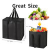 Picture of 2Pack Cooler Bag Insulated Grocery Bags Large Freezer Shopping Cooler Tote for Travel Groceries Beach Thermal Food Delivery Bag to Keep Frozen Food Cold and Hot Food with Zipper Navy Innovations