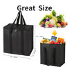 Picture of 2Pack Cooler Bag Insulated Grocery Bags Large Freezer Shopping Cooler Tote for Travel Groceries Beach Thermal Food Delivery Bag to Keep Frozen Food Cold and Hot Food with Zipper Navy Innovations
