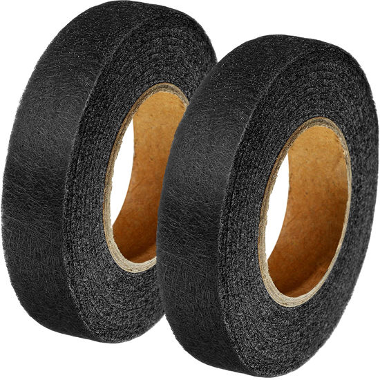 Picture of Outus 2 Rolls Fabric Fusing Tape Adhesive Hem Tape Iron on Tape Each 1/2 Inch(Black, 27 Yards)
