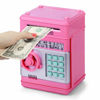 Picture of Piggy Bank for Girls 4-11 Years Old,Refasy Kids Safe Bank for Boys Christmas Birthday Gifts Toy for Kids Electronic ATM Money Bank for Adults Money Saving Box Safe Coin Bank Toy Kids Toys Pink