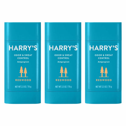 Picture of Harry's Deodorant & Antiperspirant - Odor & Sweat Control Antiperspirant for Men - Redwood, 2.5 Oz (Pack of 3)