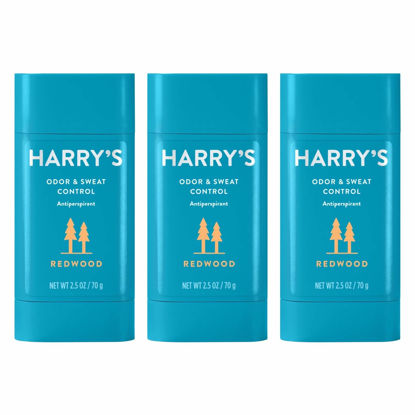 Picture of Harry's Deodorant & Antiperspirant - Odor & Sweat Control Antiperspirant for Men - Redwood, 2.5 Oz (Pack of 3)