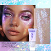 Picture of DAGEDA Body Glitter Gel, Holographic Face Glitters Body Gel Shimmer Liquid Eyeshadow, Color Changing Glitter for Face Hair Nails, Glitter Under Light Festival Glitter Makeup 1.7oz (Mystic Purple)