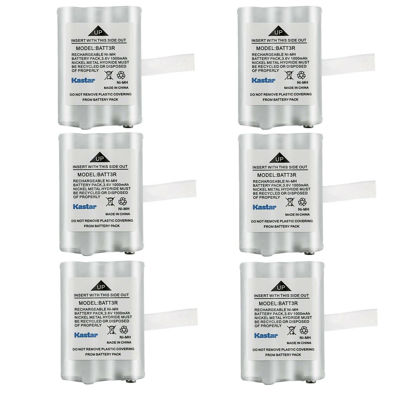 Picture of Kastar 6 Pack BATT3R Battery Replacement for Midland BATT3R BATT-3R, AVP14 MID-AVP14, LXT600 LXT-600, LXT630 LXT-630, LXT630X3 LXT-630X3, LXT633 LXT-633, T50, T60, T51, T61, T55, T65, X-Talker Radios
