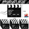 Picture of Jecery Movie Film Clap Board Halloween Party Props 7 x 8 Inch Cardboard Clapboard Directors Clapper Writable Cut Action Scene Night Centerpiece for Movies Films Photo (40 Pcs)