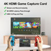 Picture of 4K HDMI Capture Card, Audio Video Capture Card for Streaming, Full HD 1080P 60FPS USB Capture Card, Cam Link Game Capture Card Nintendo Switch/PS5/3ds/Xbox/PS4