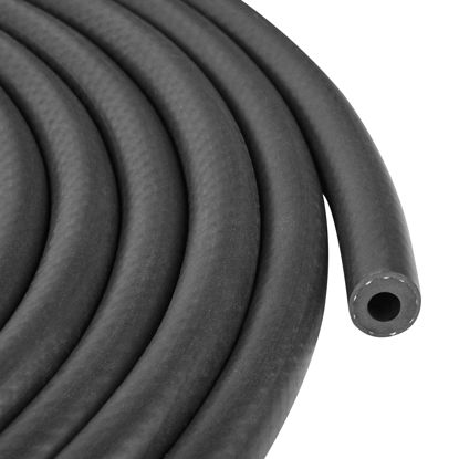 Picture of 1/4 Inch (6mm) ID Fuel Line Hose 5FT NBR Neoprene Rubber Push Lock Hose High Pressure 300PSI for Automotive Fuel Systems Engines…