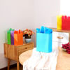 Picture of 30 Pieces Small Gift Bags with Handle Party Favor Bags Assorted Colors (Rainbow With Tissue)