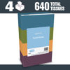 Picture of Amazon Basics Facial Tissue, 2-Ply, 640 Count (4 Packs of 160) (Previously Solimo)