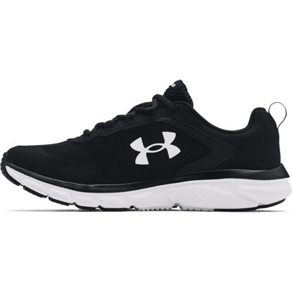 Picture of Under Armour mens Charged Assert 9 Running Shoe, Black/White, 11.5 X-Wide US