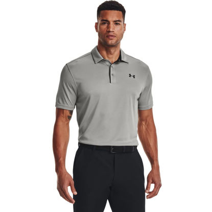 Picture of Under Armour Men's Tech Golf Polo , (558) Tin / Black / Black , X-Small