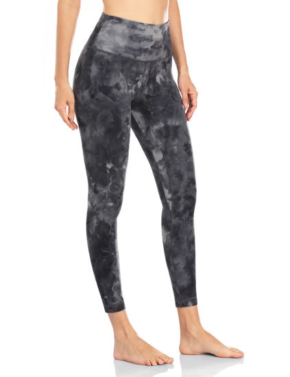 GetUSCart- HeyNuts Hawthorn Athletic High Waisted Yoga Leggings for Women,  Buttery Soft Workout Pants Compression 7/8 Leggings with Inner Pockets Tie  Dye Coal Black_25'' XL(14)