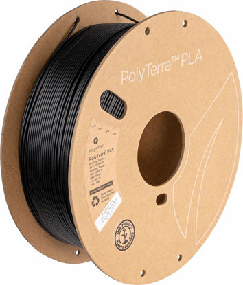 Picture of Polymaker Matte PLA Filament 1.75mm Black, 1.75 PLA 3D Printer Filament 1kg - PolyTerra 1.75 PLA Filament Matte Black 3D Printing Filament (1 Tree Planted)