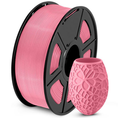 Picture of PLA 3D Printer Filament, SUNLU Neatly Wound PLA Filament 1.75mm Dimensional Accuracy +/- 0.02mm, Fit Most FDM 3D Printers, Good Vacuum Packaging Consumables, 1kg Spool (2.2lbs), 330 Meters, PLA Pink