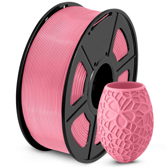 GetUSCart- PLA 3D Printer Filament, SUNLU Neatly Wound PLA Filament 1.75mm  Dimensional Accuracy +/- 0.02mm, Fit Most FDM 3D Printers, Good Vacuum  Packaging Consumables, 1kg Spool (2.2lbs), 330 Meters, PLA Pink