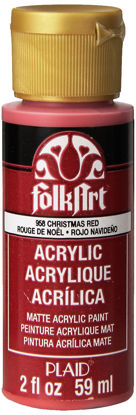 Picture of FolkArt Acrylic Paint in Assorted Colors (2 oz), 958, Christmas Red