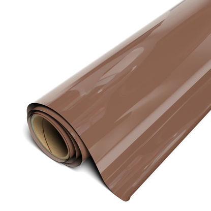 Picture of Siser EasyWeed Heat Transfer Vinyl 11.8" x 5ft Roll (Mocha) Compatible with Siser Romeo/Juliet & Other Professional or Craft Cutters - Layerable - CPSIA Certified
