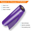 Picture of HTVRONT HTV Vinyl Rolls Heat Transfer Vinyl - 12" x 35ft Purple HTV Vinyl for Shirts, Iron on Vinyl for Cricut & Cameo - Easy to Cut & Weed for Heat Vinyl Design (Purple)